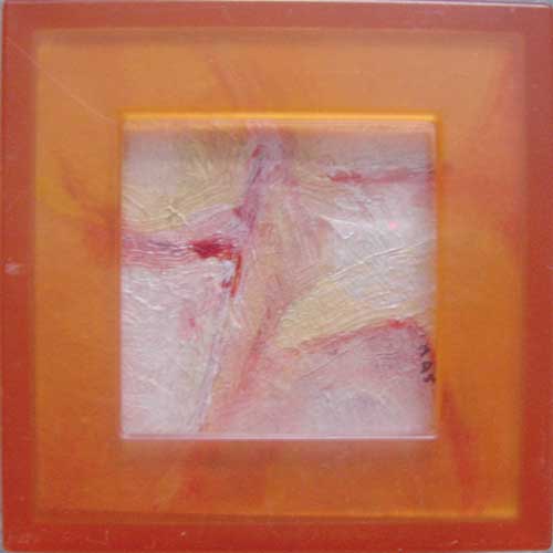 Marja de Jong, acrylic paint series nude in a box 6