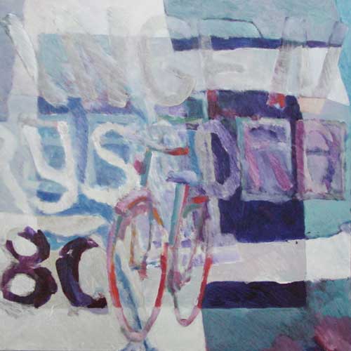 Marja de Jong, acrylic painting on paper title wedding 2