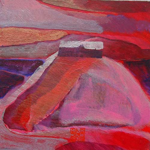 Marja de Jong, acrylic paint series Saksala on the Rock 9