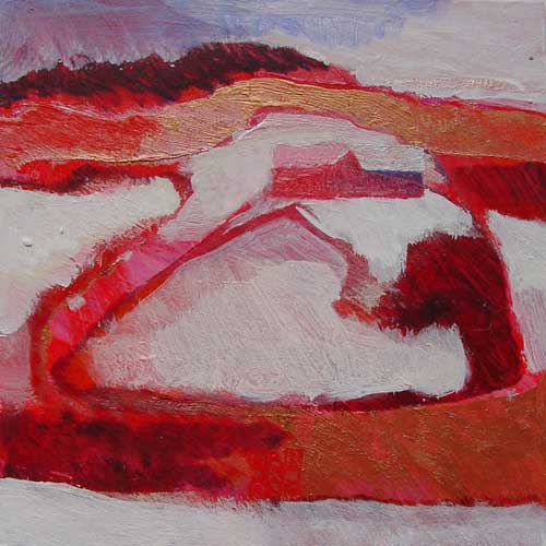 Marja de Jong, acrylic paint series Saksala on the Rock 10