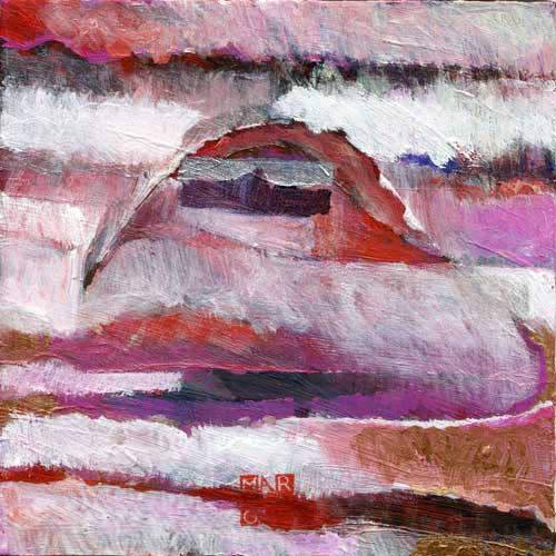 Marja de Jong, acrylic paint series Saksala on the Rock 20