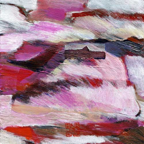 Marja de Jong, acrylic paint series Saksala on the Rock 21