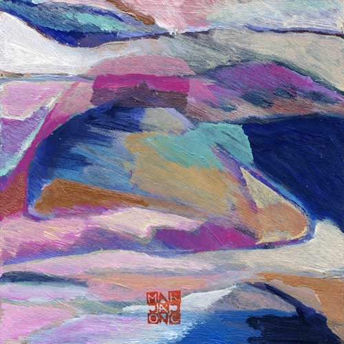 Marja de Jong, acrylic paint series Saksala on the Rock 22