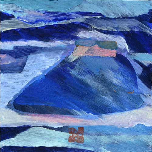 Marja de Jong, acrylic paint series Saksala on the Rock 23