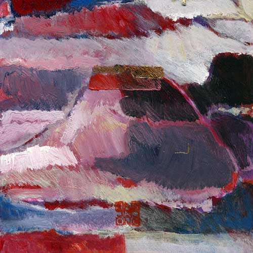 Marja de Jong, acrylic paint series Saksala on the Rock 27