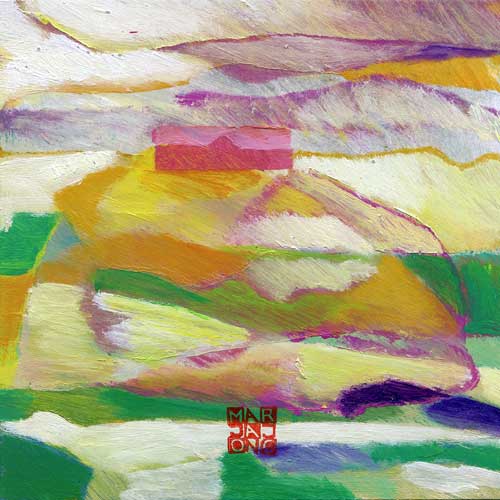 Marja de Jong, acrylic paint series Saksala on the Rock 35