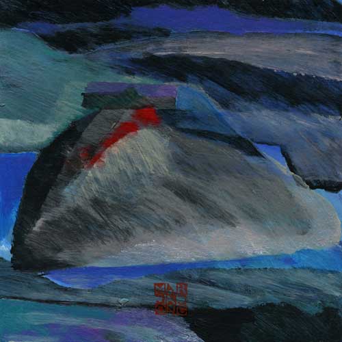 Marja de Jong, acrylic paint series Saksala on the Rock 40