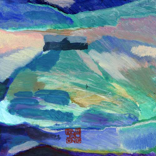 Marja de Jong, acrylic paint series Saksala on the Rock 43