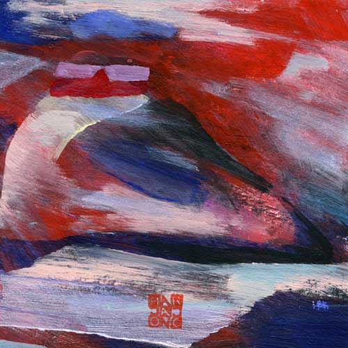 Marja de Jong, acrylic paint series Saksala on the Rock 44